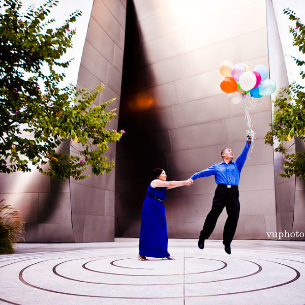 Disney Concert Hall Engagement Photography: Leon + Diana
